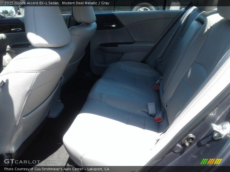 Modern Steel Metallic / Gray 2015 Honda Accord EX-L Sedan