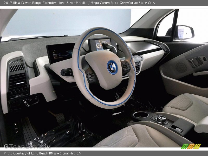 Ionic Silver Metallic / Mega Carum Spice Grey/Carum Spice Grey 2017 BMW i3 with Range Extender