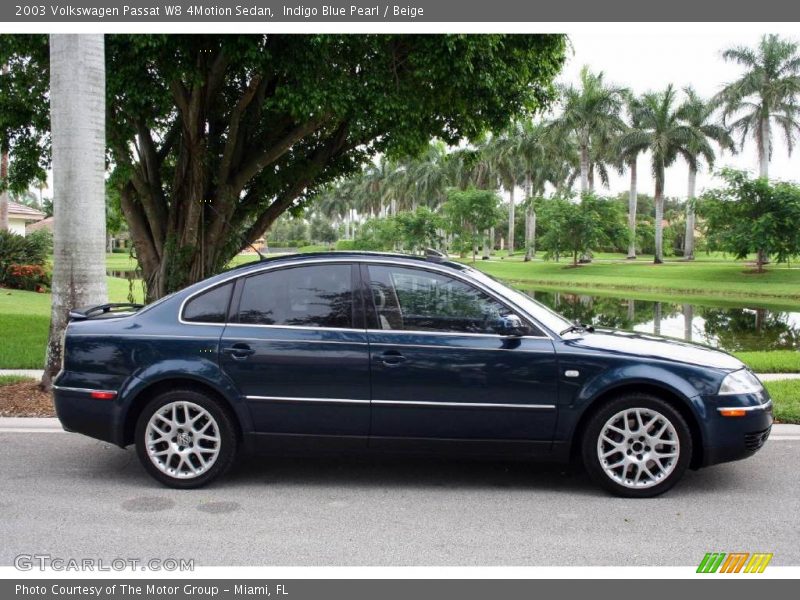 Indigo Blue Pearl / Beige 2003 Volkswagen Passat W8 4Motion Sedan