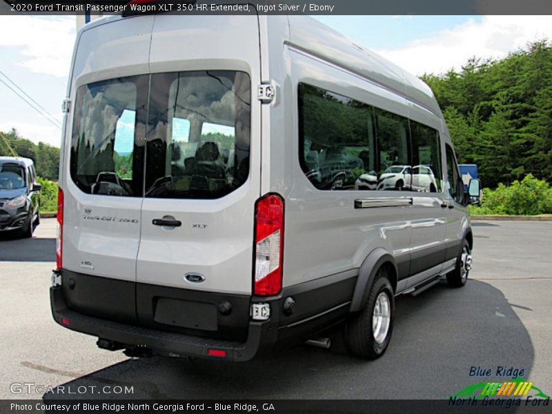 Ingot Silver / Ebony 2020 Ford Transit Passenger Wagon XLT 350 HR Extended