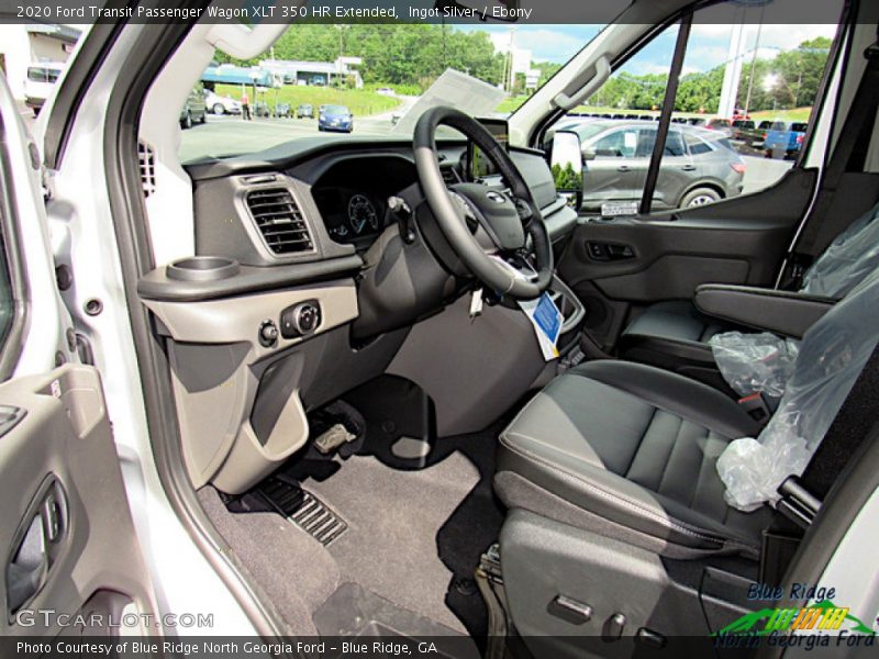 Ingot Silver / Ebony 2020 Ford Transit Passenger Wagon XLT 350 HR Extended