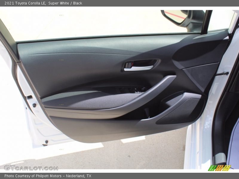 Super White / Black 2021 Toyota Corolla LE