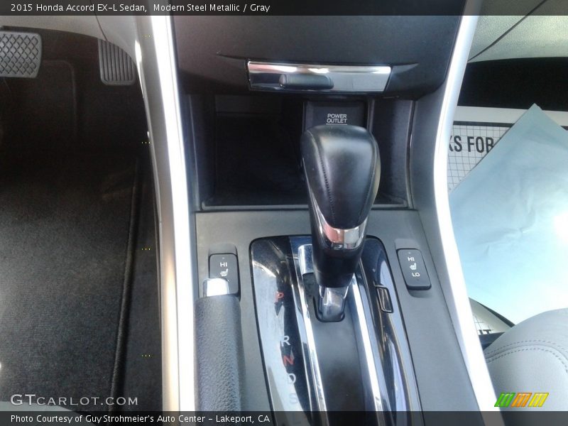 Modern Steel Metallic / Gray 2015 Honda Accord EX-L Sedan