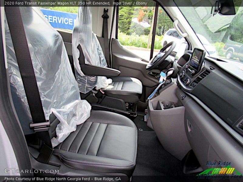 Ingot Silver / Ebony 2020 Ford Transit Passenger Wagon XLT 350 HR Extended