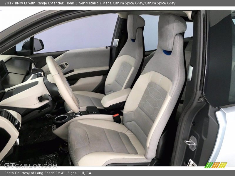 Ionic Silver Metallic / Mega Carum Spice Grey/Carum Spice Grey 2017 BMW i3 with Range Extender