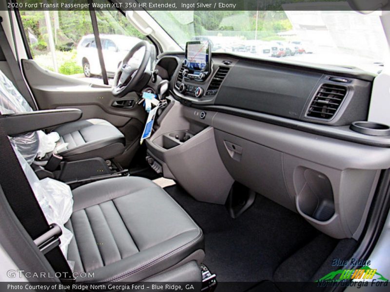 Ingot Silver / Ebony 2020 Ford Transit Passenger Wagon XLT 350 HR Extended