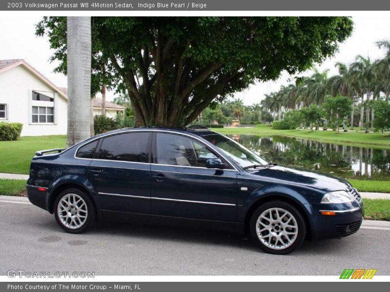 Indigo Blue Pearl / Beige 2003 Volkswagen Passat W8 4Motion Sedan