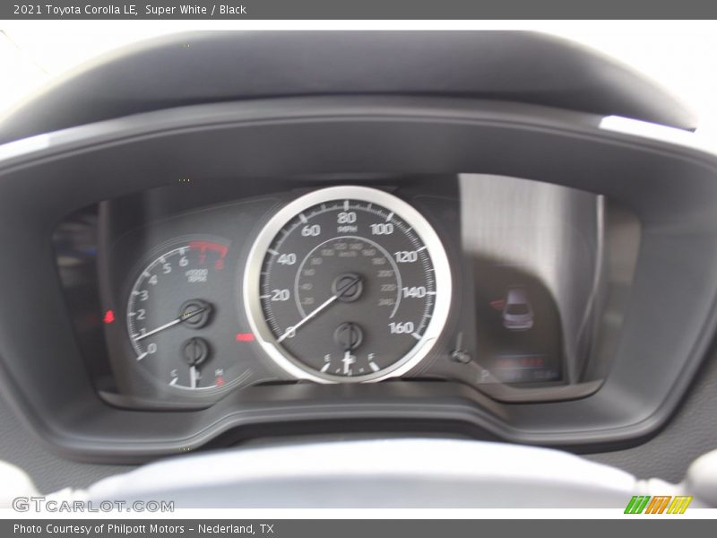 Super White / Black 2021 Toyota Corolla LE