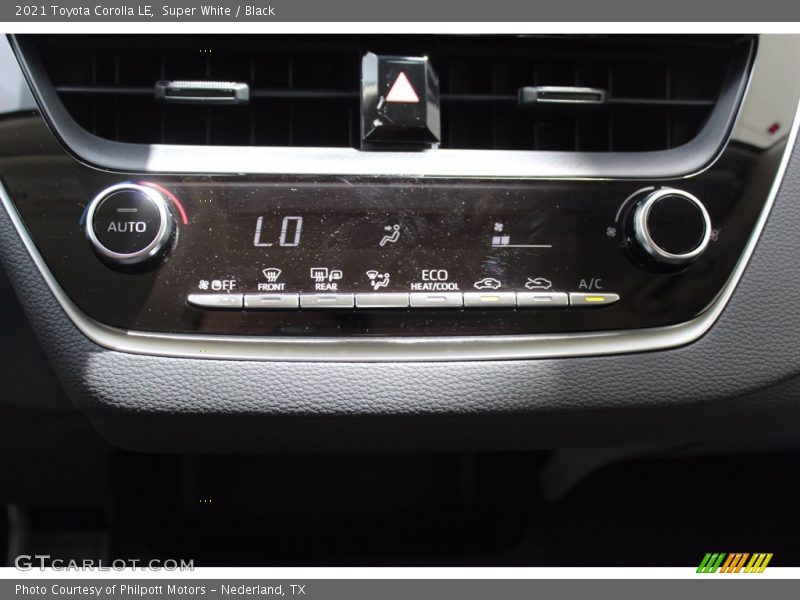 Super White / Black 2021 Toyota Corolla LE