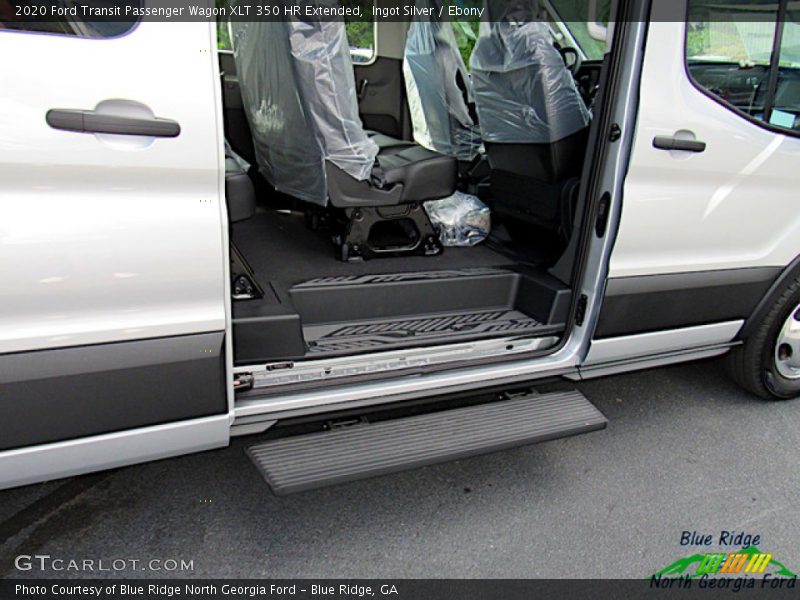 Ingot Silver / Ebony 2020 Ford Transit Passenger Wagon XLT 350 HR Extended
