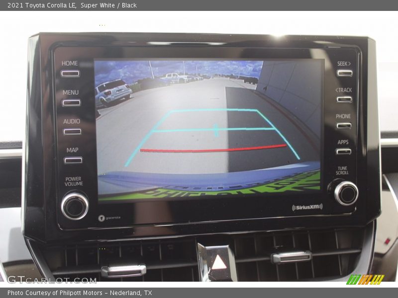 Super White / Black 2021 Toyota Corolla LE