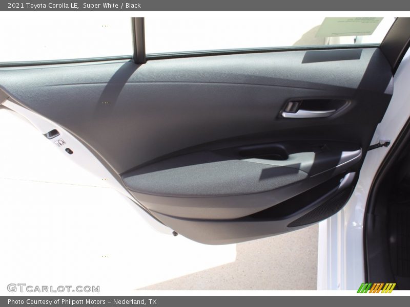 Super White / Black 2021 Toyota Corolla LE