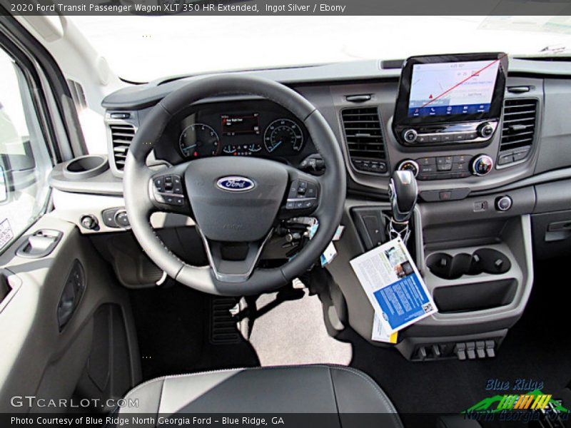 Ingot Silver / Ebony 2020 Ford Transit Passenger Wagon XLT 350 HR Extended