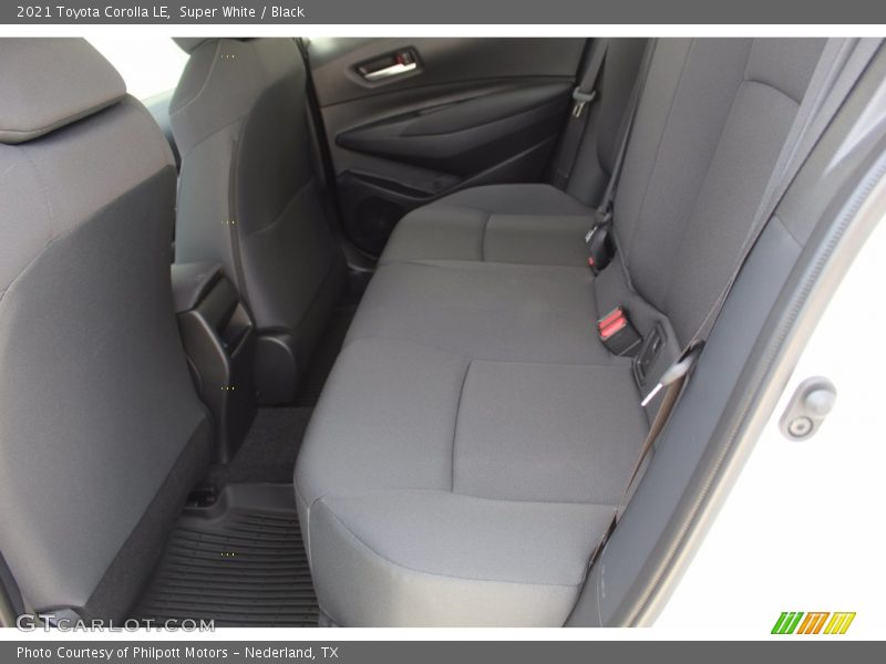 Super White / Black 2021 Toyota Corolla LE