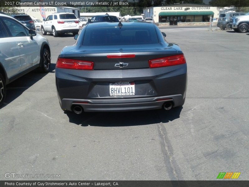 Nightfall Gray Metallic / Jet Black 2017 Chevrolet Camaro LT Coupe