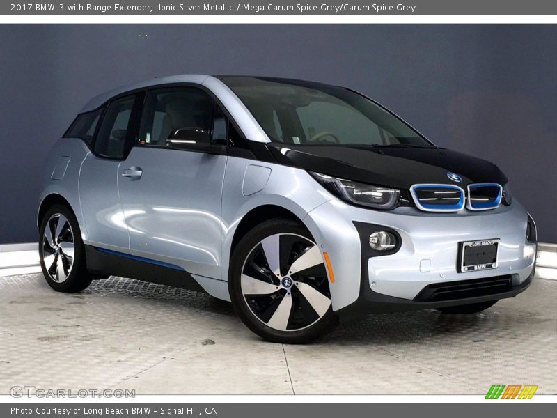 Ionic Silver Metallic / Mega Carum Spice Grey/Carum Spice Grey 2017 BMW i3 with Range Extender