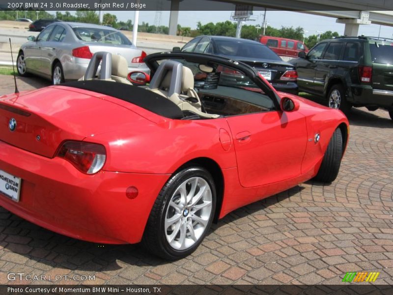 Bright Red / Beige 2007 BMW Z4 3.0i Roadster