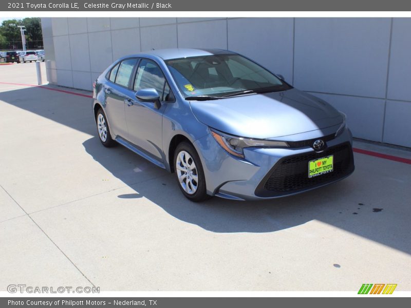 Celestite Gray Metallic / Black 2021 Toyota Corolla LE