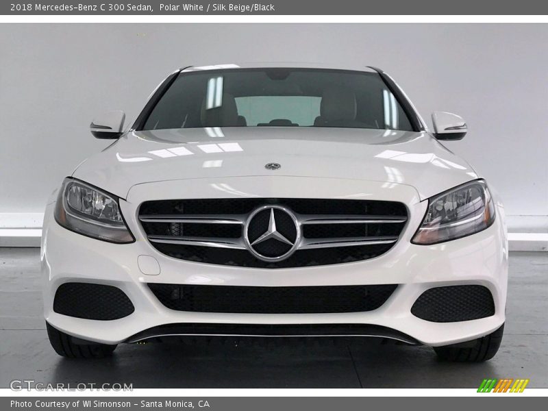 Polar White / Silk Beige/Black 2018 Mercedes-Benz C 300 Sedan