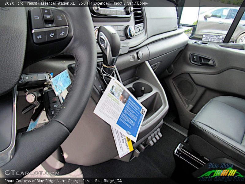 Ingot Silver / Ebony 2020 Ford Transit Passenger Wagon XLT 350 HR Extended