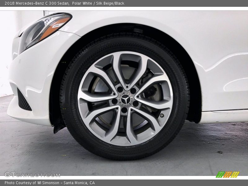 Polar White / Silk Beige/Black 2018 Mercedes-Benz C 300 Sedan