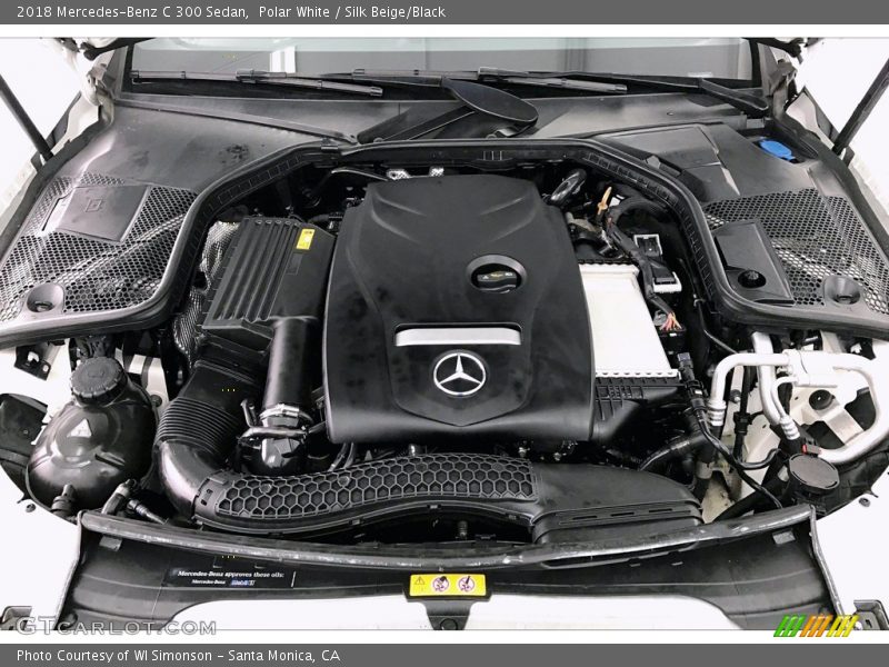 Polar White / Silk Beige/Black 2018 Mercedes-Benz C 300 Sedan