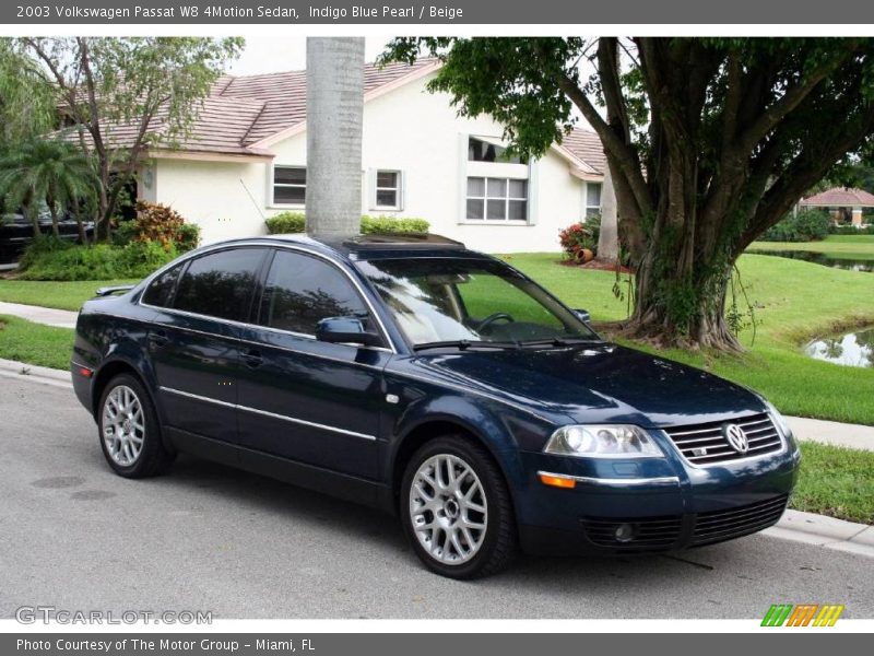 Indigo Blue Pearl / Beige 2003 Volkswagen Passat W8 4Motion Sedan