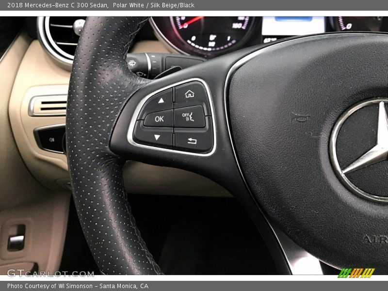 Polar White / Silk Beige/Black 2018 Mercedes-Benz C 300 Sedan