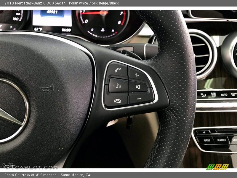 Polar White / Silk Beige/Black 2018 Mercedes-Benz C 300 Sedan