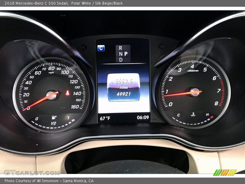 Polar White / Silk Beige/Black 2018 Mercedes-Benz C 300 Sedan
