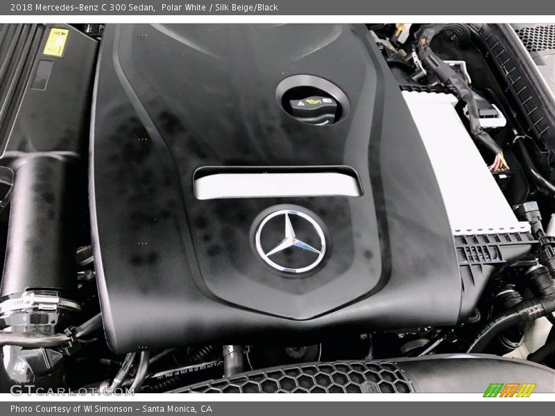 Polar White / Silk Beige/Black 2018 Mercedes-Benz C 300 Sedan