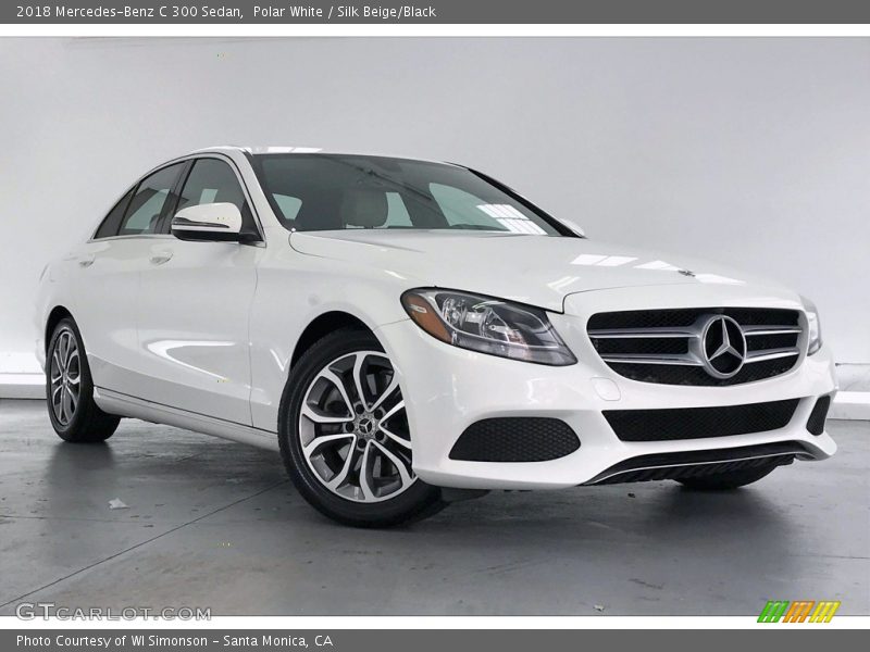 Polar White / Silk Beige/Black 2018 Mercedes-Benz C 300 Sedan