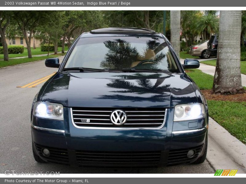 Indigo Blue Pearl / Beige 2003 Volkswagen Passat W8 4Motion Sedan