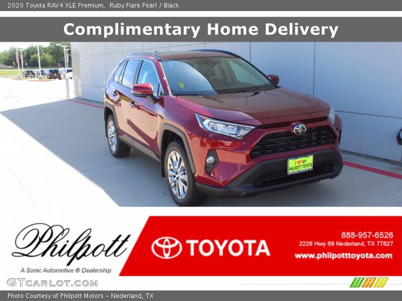 Ruby Flare Pearl / Black 2020 Toyota RAV4 XLE Premium