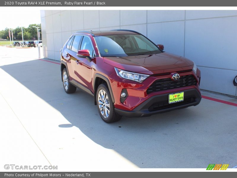 Ruby Flare Pearl / Black 2020 Toyota RAV4 XLE Premium