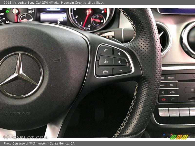 Mountain Grey Metallic / Black 2018 Mercedes-Benz GLA 250 4Matic