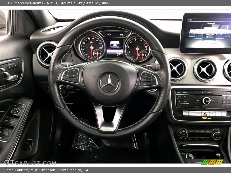 Mountain Grey Metallic / Black 2018 Mercedes-Benz GLA 250