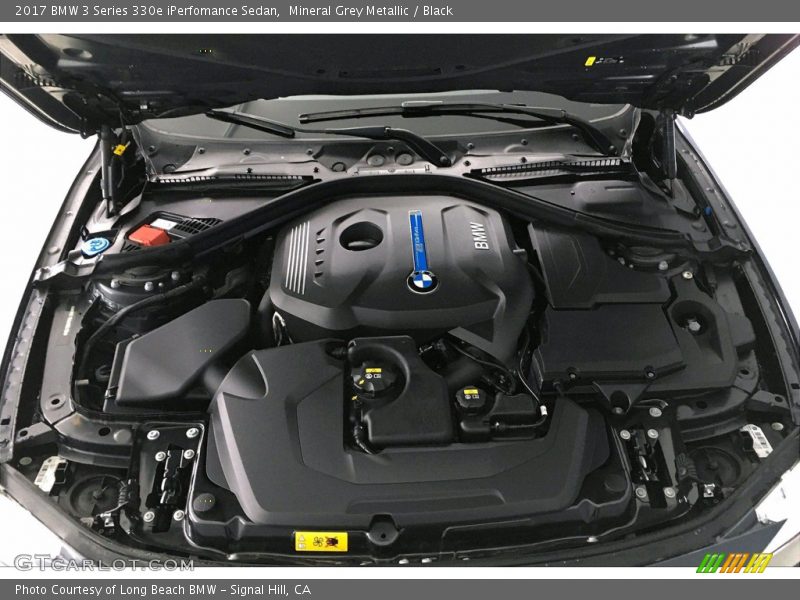 Mineral Grey Metallic / Black 2017 BMW 3 Series 330e iPerfomance Sedan