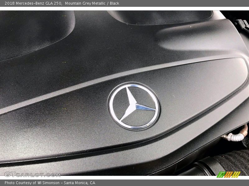 Mountain Grey Metallic / Black 2018 Mercedes-Benz GLA 250