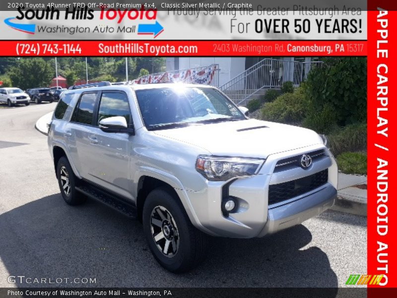 Classic Silver Metallic / Graphite 2020 Toyota 4Runner TRD Off-Road Premium 4x4