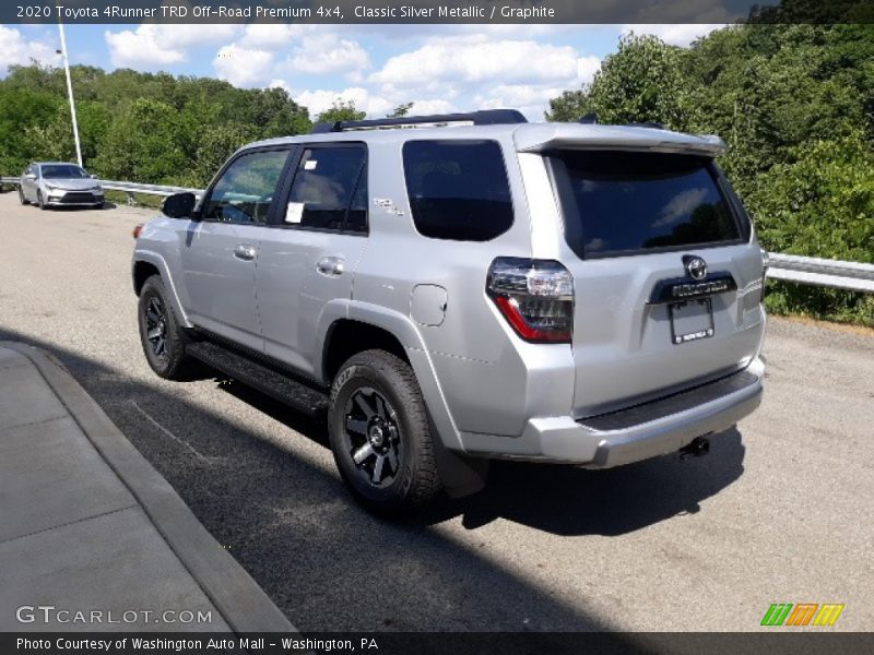 Classic Silver Metallic / Graphite 2020 Toyota 4Runner TRD Off-Road Premium 4x4