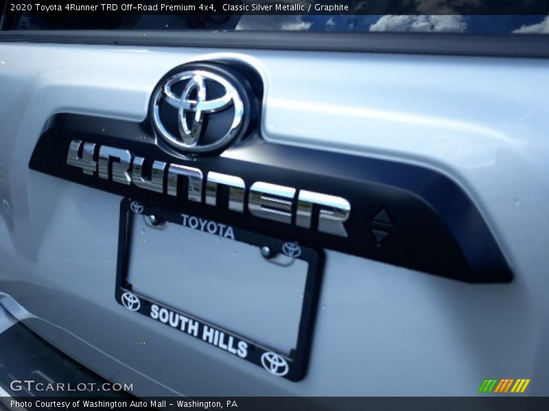 Classic Silver Metallic / Graphite 2020 Toyota 4Runner TRD Off-Road Premium 4x4