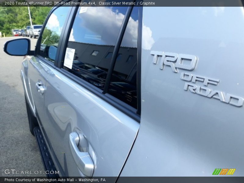 Classic Silver Metallic / Graphite 2020 Toyota 4Runner TRD Off-Road Premium 4x4