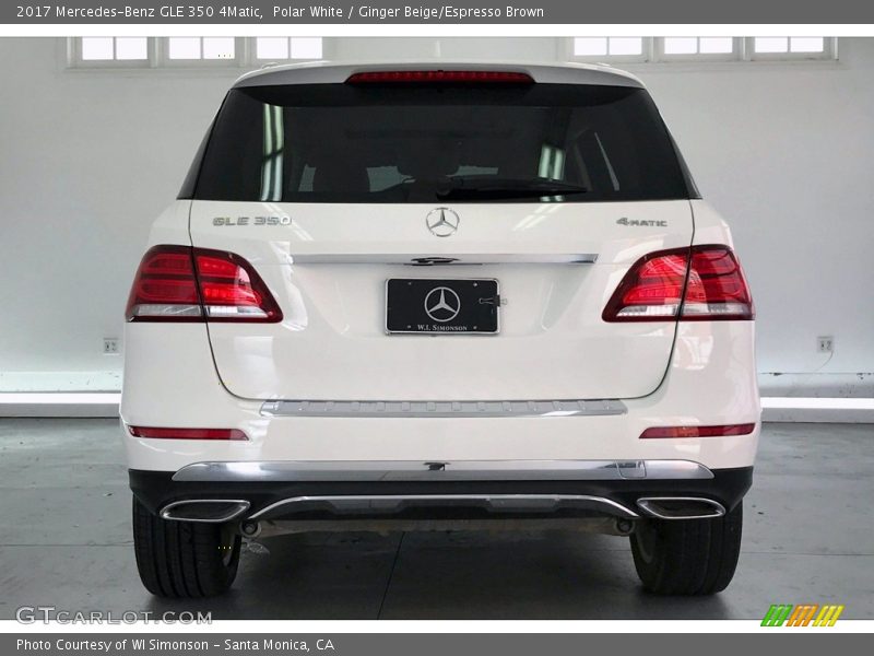 Polar White / Ginger Beige/Espresso Brown 2017 Mercedes-Benz GLE 350 4Matic