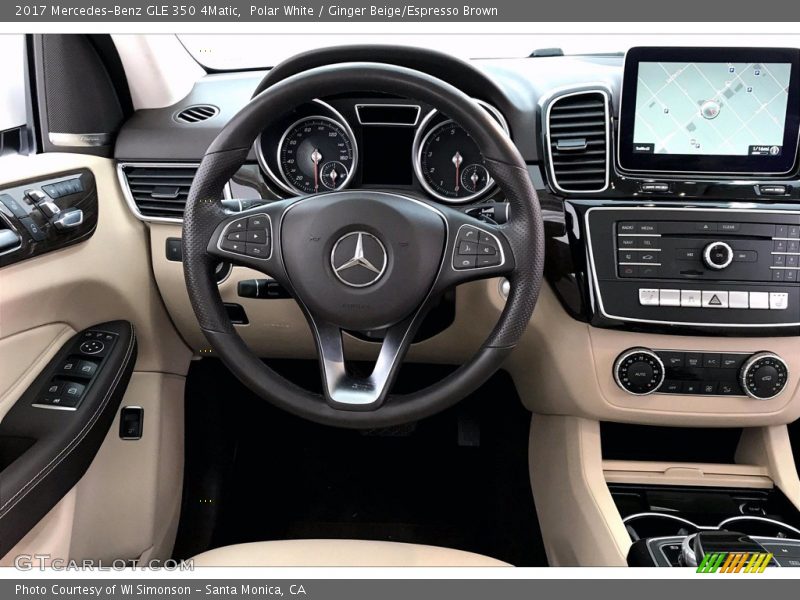 Polar White / Ginger Beige/Espresso Brown 2017 Mercedes-Benz GLE 350 4Matic