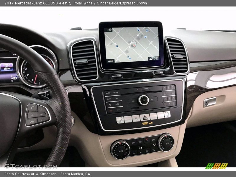 Polar White / Ginger Beige/Espresso Brown 2017 Mercedes-Benz GLE 350 4Matic