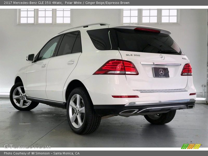 Polar White / Ginger Beige/Espresso Brown 2017 Mercedes-Benz GLE 350 4Matic