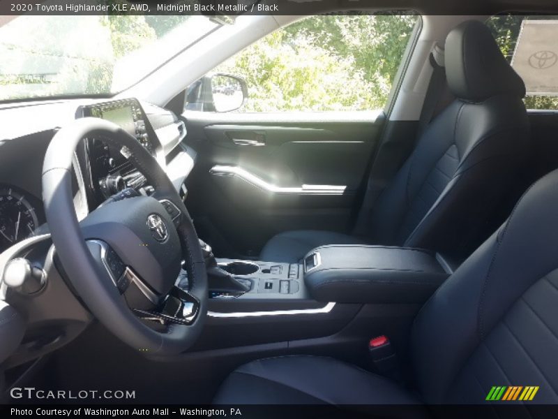 Midnight Black Metallic / Black 2020 Toyota Highlander XLE AWD