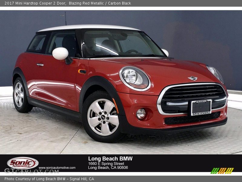 Blazing Red Metallic / Carbon Black 2017 Mini Hardtop Cooper 2 Door
