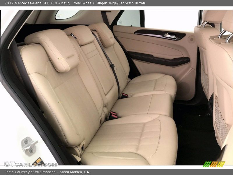Polar White / Ginger Beige/Espresso Brown 2017 Mercedes-Benz GLE 350 4Matic